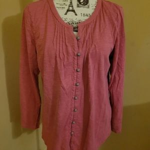 J. Jill Coral Pink Top Large Petite
